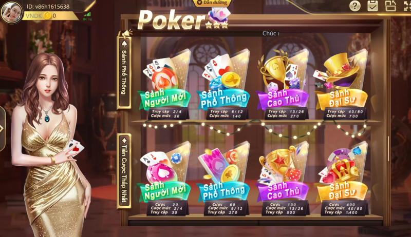 Xì Tố OK365 | Đổi thưởng xanh chín với Poker Texas Hold'em 2 bài Xì Tố OK365